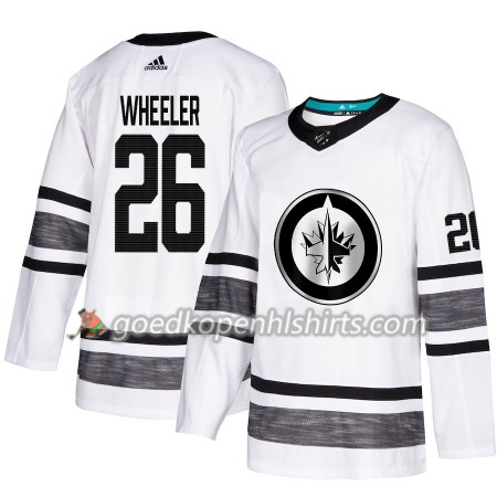Winnipeg Jets Blake Wheeler 26 2019 All-Star Adidas Wit Authentic Shirt - Mannen